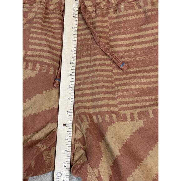 Stance Sweatpants Mens L Brown Geometric‎ Tapered Elastic Waist Fleece Jogger - Picture 7 of 12